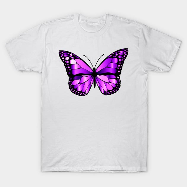 Cute Colorful Butterfly art design T-Shirt by CLOCLO